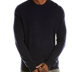 Magaschoni Cashmere Black Crew Neck  Men Pullover Sweater Size: M/M